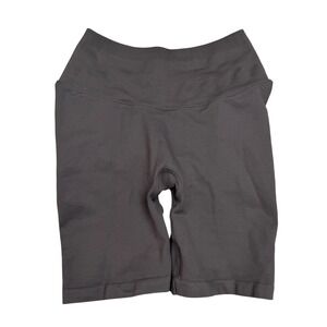 Skims Biker Shorts Ruched Booty Lift Seamless Athleisure Carbon Grey Size S/M